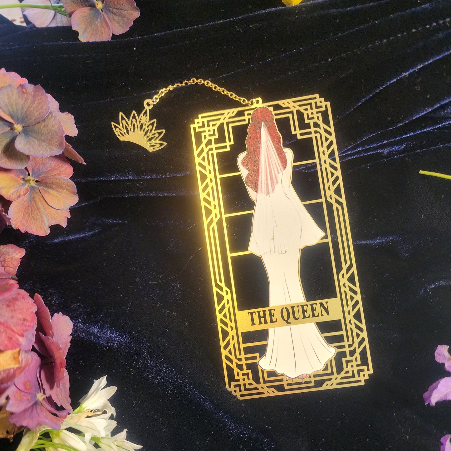 Luxuria Brass Bookmark - The Queen