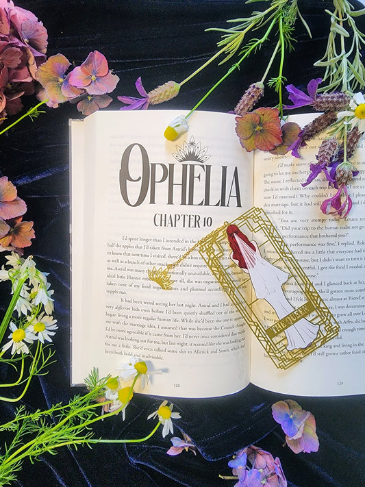 Luxuria Brass Bookmark - The Queen